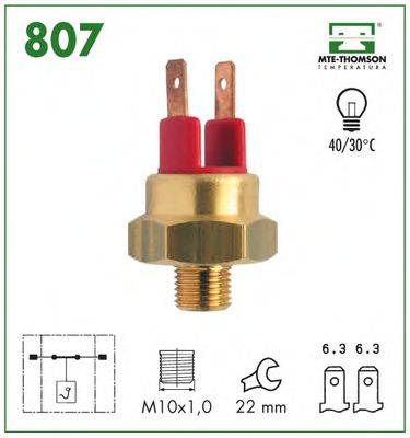 MTE-THOMSON 807 термовимикач, сигнальна лампа рідини, що охолоджує