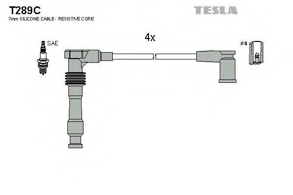 TESLA T289C Комплект дротів запалювання