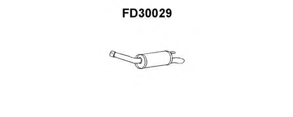 VENEPORTE FD30029 Глушник вихлопних газів кінцевий