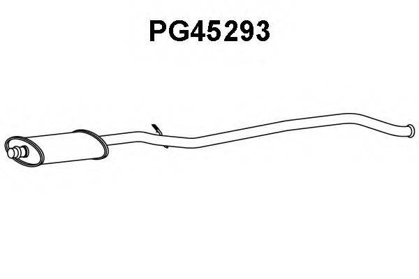 VENEPORTE PG45293 Середній глушник вихлопних газів