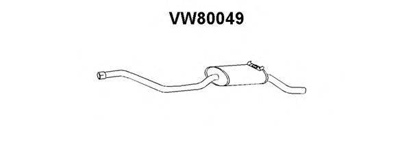 VENEPORTE VW80049 Глушник вихлопних газів кінцевий