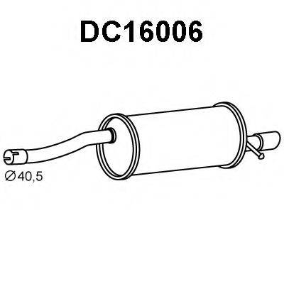 VENEPORTE DC16006 Глушник вихлопних газів кінцевий