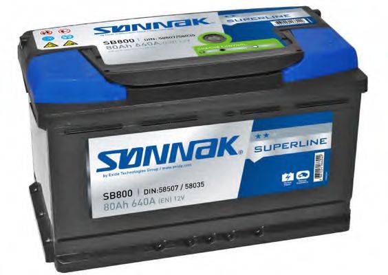 SONNAK SB800 Стартерна акумуляторна батарея; Стартерна акумуляторна батарея