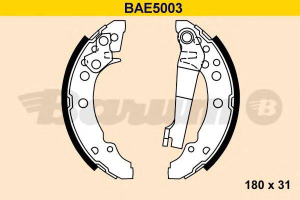 BARUM BAE5003 Комплект гальмівних колодок