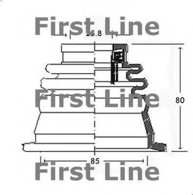 FIRST LINE FCB2541 Пильовик, приводний вал
