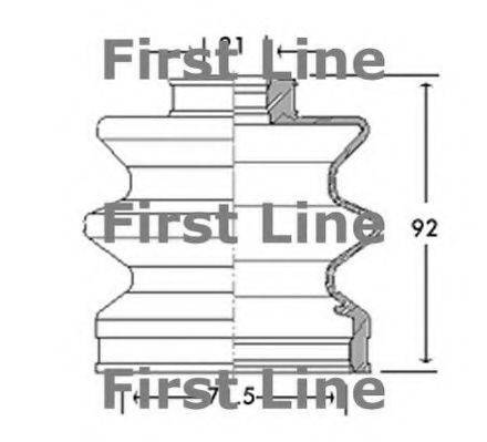 FIRST LINE FCB2675 Пильовик, приводний вал