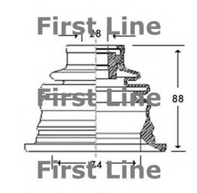 FIRST LINE FCB2780 Пильовик, приводний вал