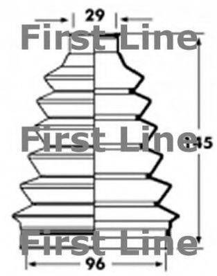 FIRST LINE FCB2361 Пильовик, приводний вал