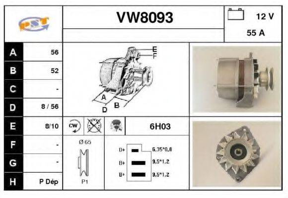 SNRA VW8093 Генератор