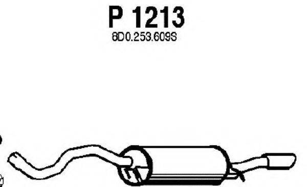 FENNO P1213 Глушник вихлопних газів кінцевий