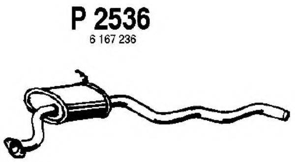FENNO P2536 Середній глушник вихлопних газів