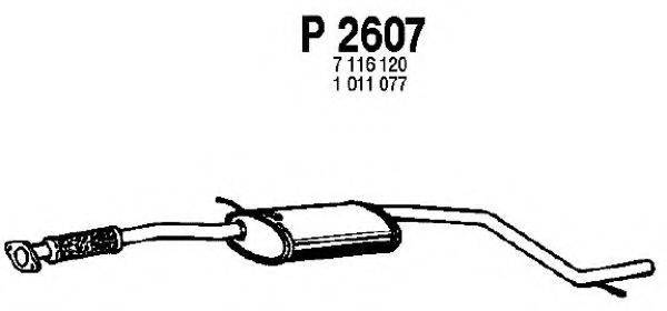 FENNO P2607 Середній глушник вихлопних газів