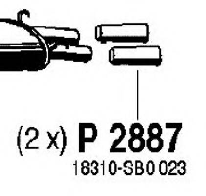 FENNO P2887 Труба вихлопного газу