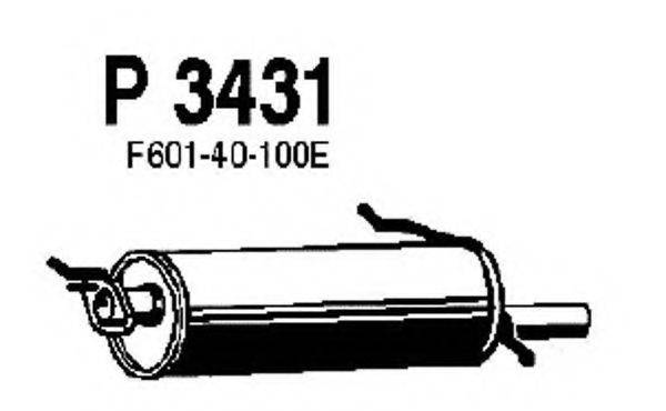 FENNO P3431 Глушник вихлопних газів кінцевий