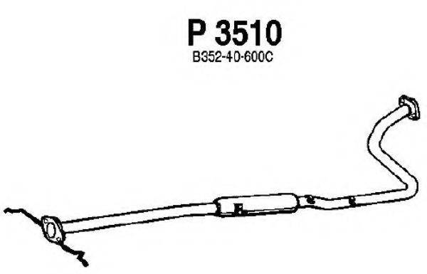 FENNO P3510 Середній глушник вихлопних газів