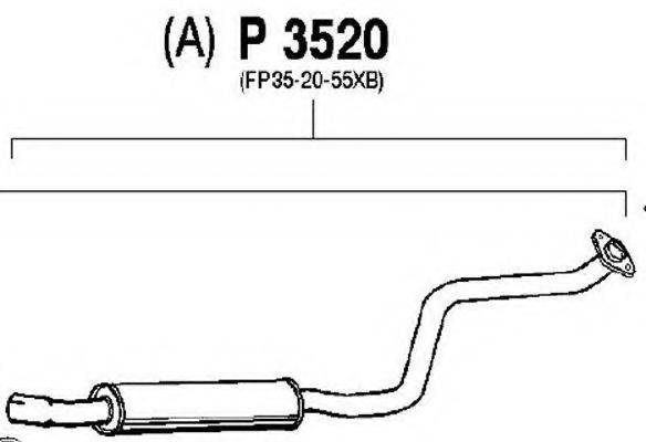 FENNO P3520 Середній глушник вихлопних газів