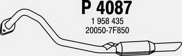 FENNO P4087 Глушник вихлопних газів кінцевий