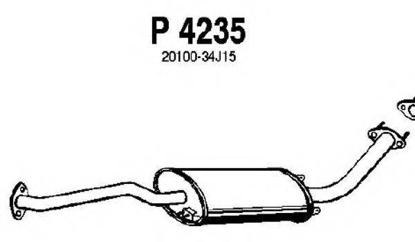 FENNO P4235 Середній глушник вихлопних газів