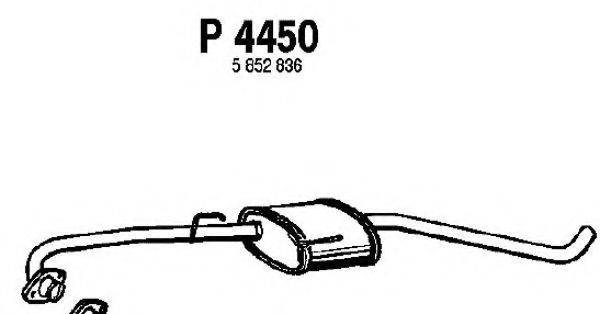 FENNO P4450 Середній глушник вихлопних газів
