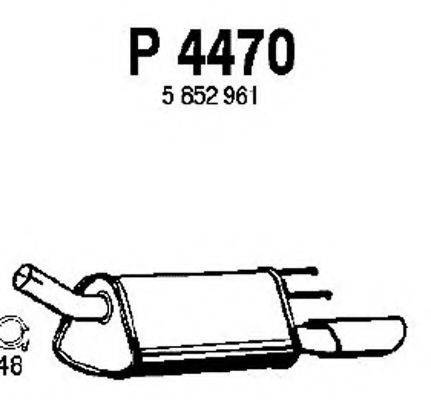 FENNO P4470 Глушник вихлопних газів кінцевий