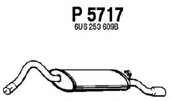 FENNO P5717 Глушник вихлопних газів кінцевий
