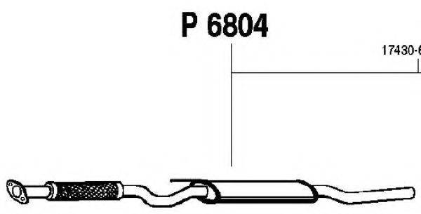 FENNO P6804 Середній глушник вихлопних газів