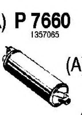 FENNO P7660 Глушник вихлопних газів кінцевий