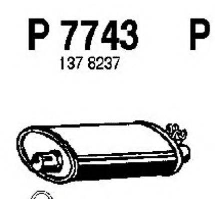 FENNO P7743 Глушник вихлопних газів кінцевий