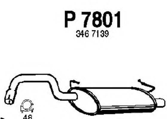 FENNO P7801 Глушник вихлопних газів кінцевий