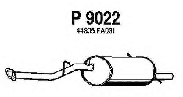 FENNO P9022 Глушник вихлопних газів кінцевий