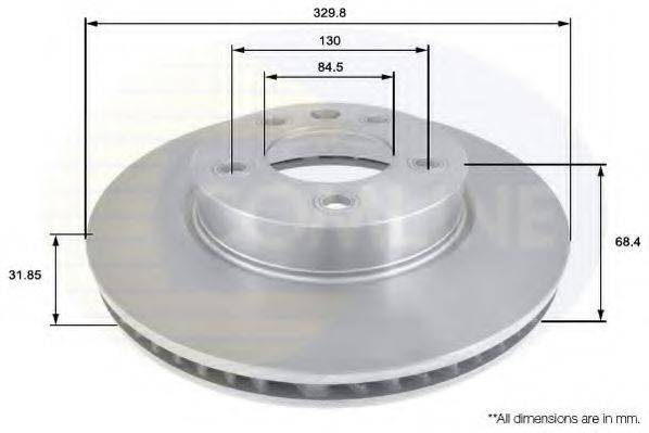 COMLINE ADC1475V гальмівний диск
