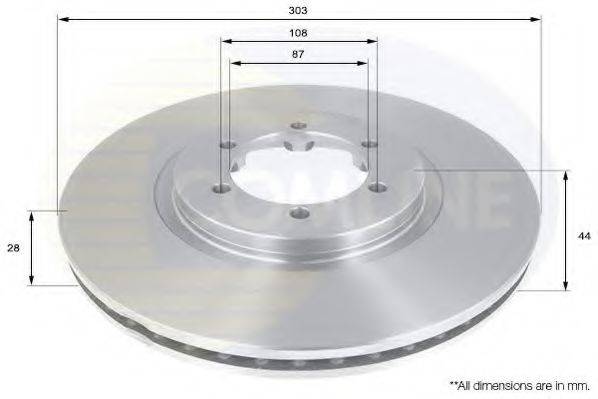 COMLINE ADC1084V гальмівний диск