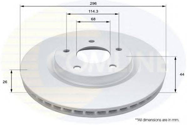 COMLINE ADC0293V гальмівний диск
