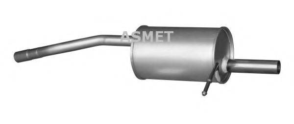 ASMET 10119 Глушник вихлопних газів кінцевий