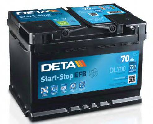 DETA DL700 Стартерна акумуляторна батарея; Стартерна акумуляторна батарея