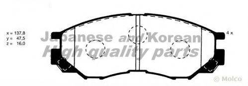 ASHUKI C01001 Комплект гальмівних колодок, дискове гальмо