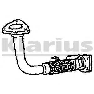 KLARIUS 110159 Труба вихлопного газу