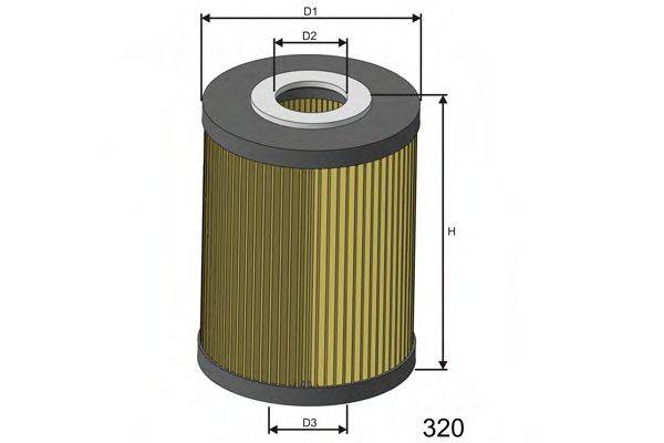 MISFAT L052 Масляний фільтр