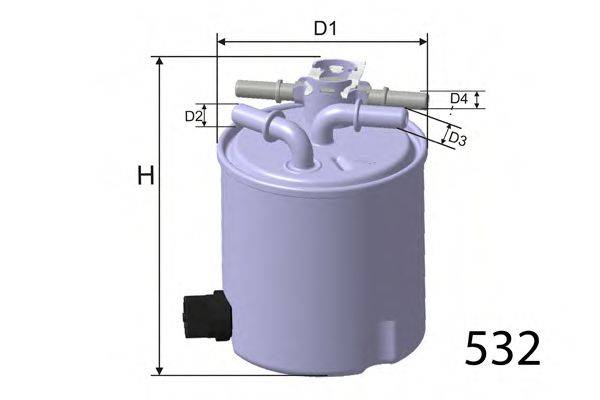 MISFAT M615 Паливний фільтр