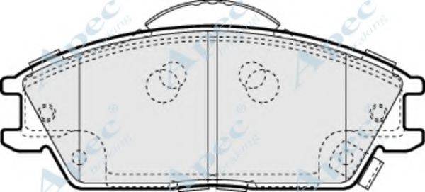 APEC BRAKING PAD1310 Комплект гальмівних колодок, дискове гальмо