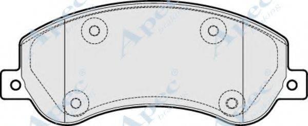 APEC BRAKING PAD1816 Комплект гальмівних колодок, дискове гальмо