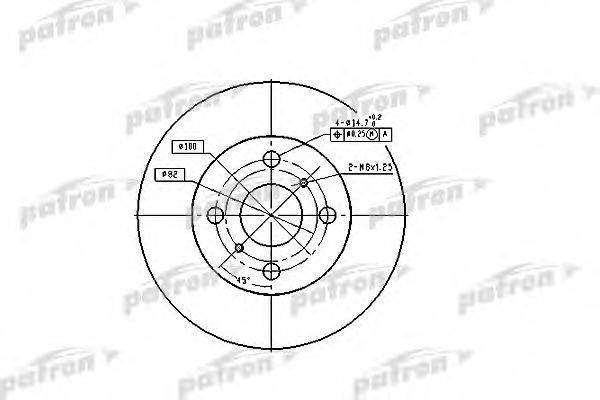 PATRON PBD1423 гальмівний диск