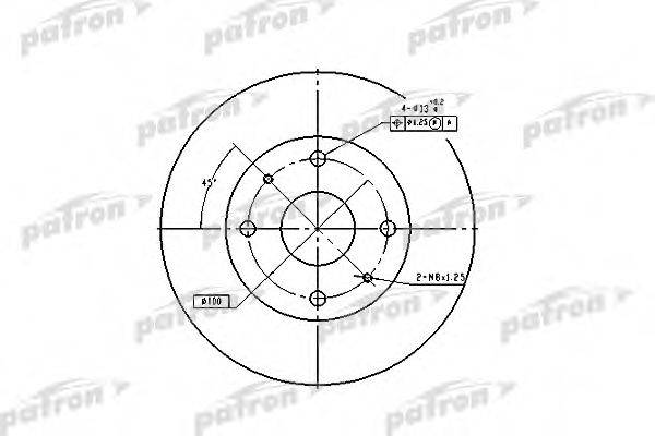 PATRON PBD2576 гальмівний диск