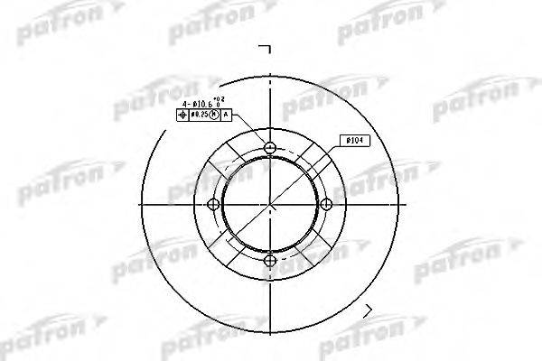 PATRON PBD3095 гальмівний диск