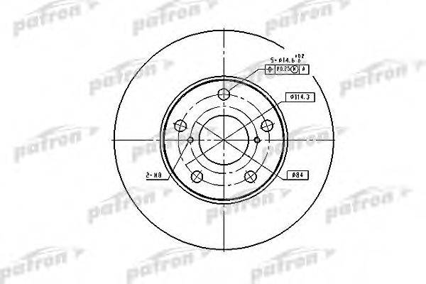 PATRON PBD4161 гальмівний диск