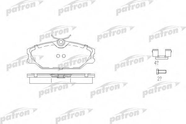 PATRON PBP1420 Комплект гальмівних колодок, дискове гальмо