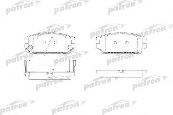 PATRON PBP1507 Комплект гальмівних колодок, дискове гальмо
