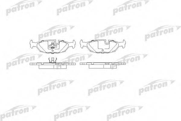 PATRON PBP562 Комплект гальмівних колодок, дискове гальмо