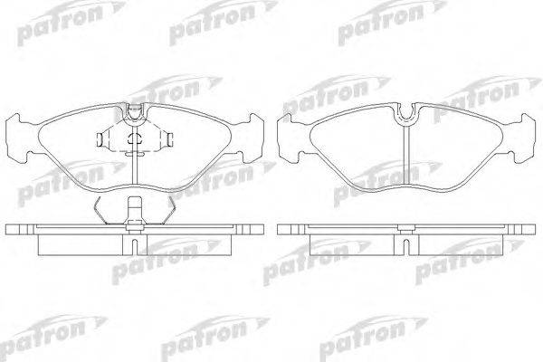 PATRON PBP670 Комплект гальмівних колодок, дискове гальмо