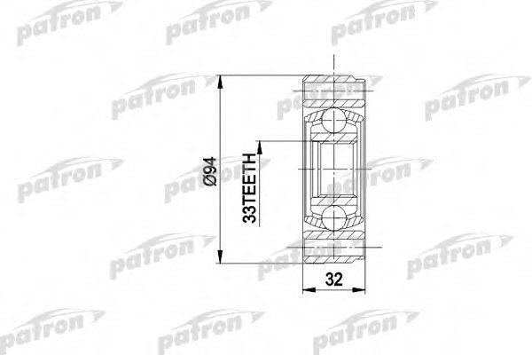 PATRON PCV3004 Шарнірний комплект, приводний вал